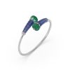 Tanzanite Emerald Diamond Bracelet
